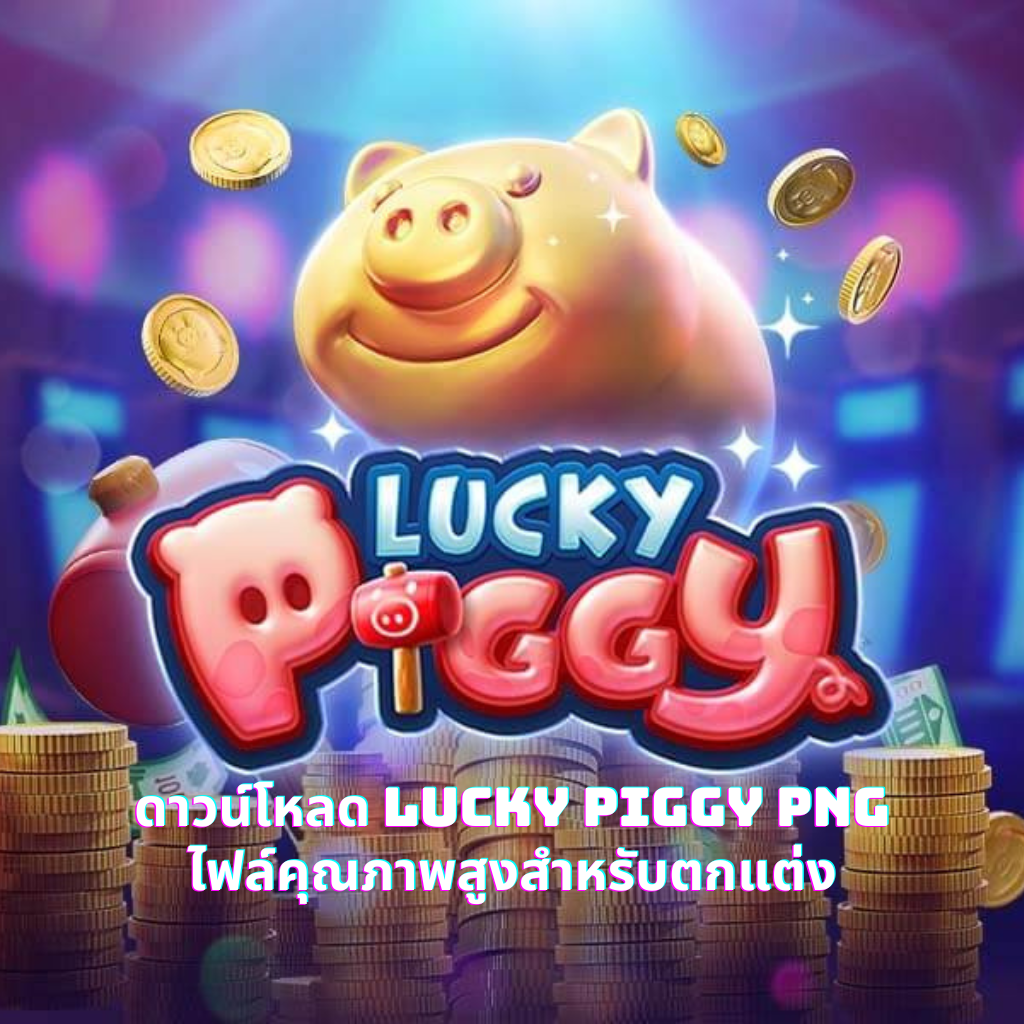 ดาวน์โหลด Lucky Piggy PNG ไฟล์คุณภาพสูงสำหรับตกแต่ง