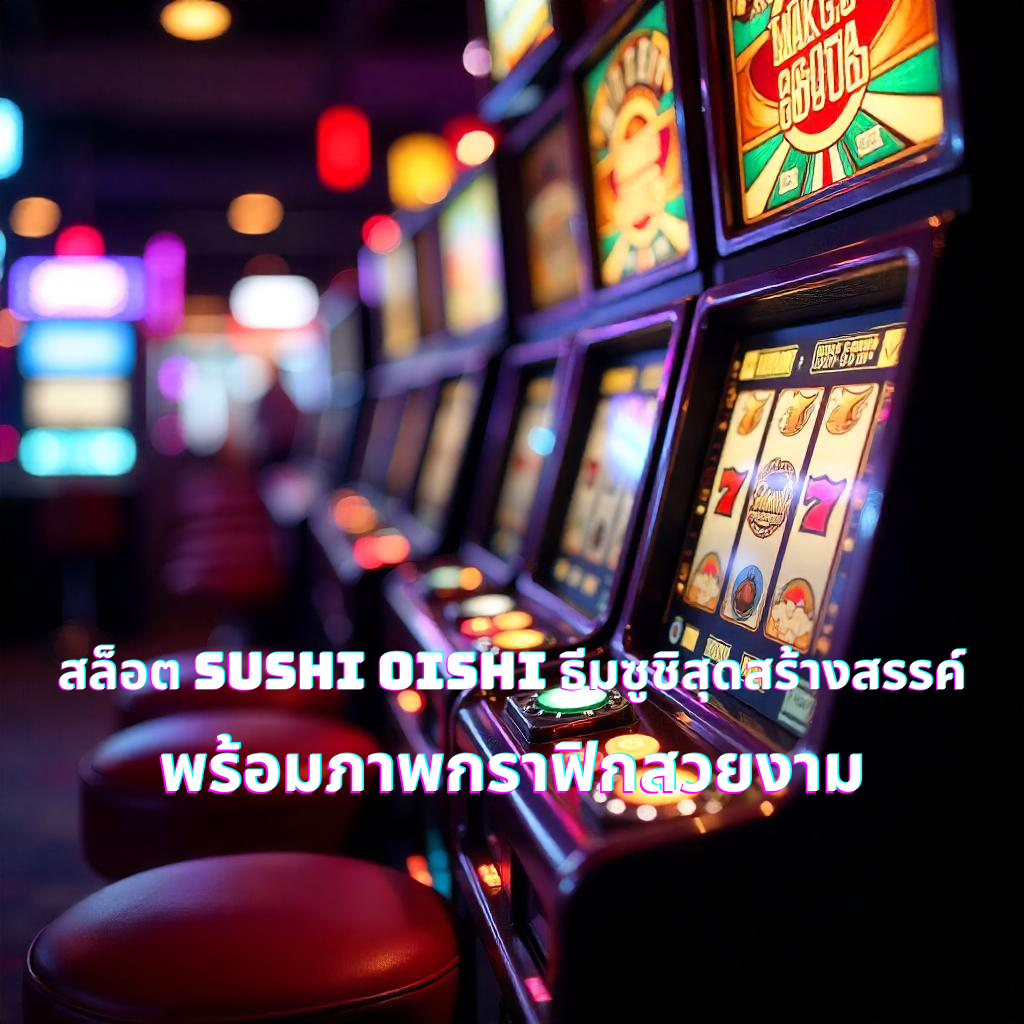 สล็อต Sushi Oishi ธีมซูชิสุดสร้างสรรค์ พร้อมภาพกราฟิกสวยงาม