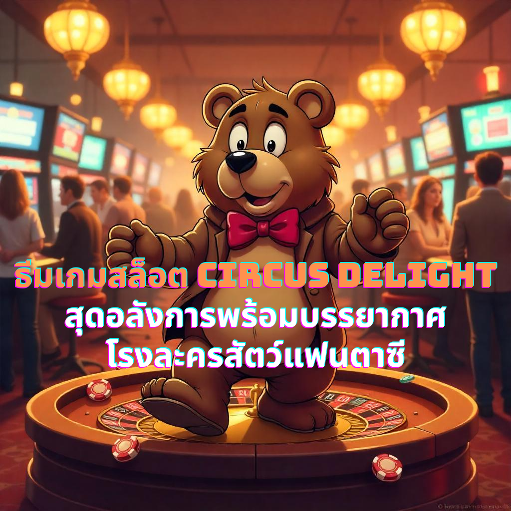 ธีมเกมสล็อต Circus Delight สุดอลังการพร้อมบรรยากาศโรงละครสัตว์แฟนตาซี