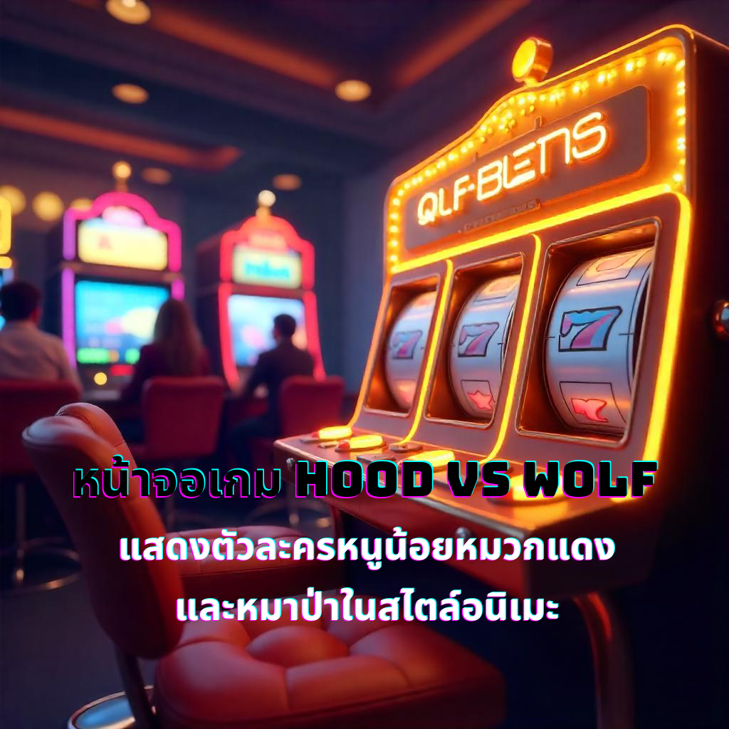 หน้าจอเกม Hood vs Wolf แสดงตัวละครหนูน้อยหมวกแดงและหมาป่าในสไตล์อนิเมะ