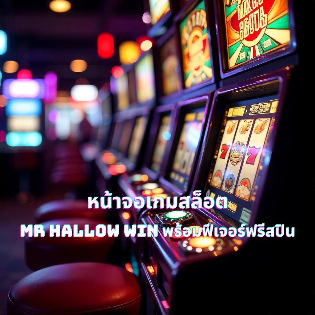 หน้าจอเกมสล็อต Mr Hallow Win พร้อมฟีเจอร์ฟรีสปิน