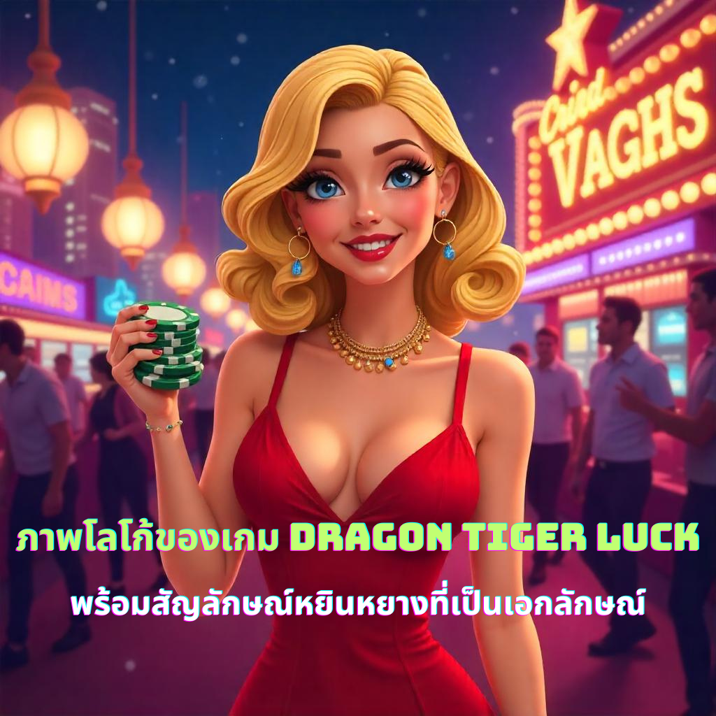 ภาพโลโก้ของเกม Dragon Tiger Luck พร้อมสัญลักษณ์หยินหยางที่เป็นเอกลักษณ์